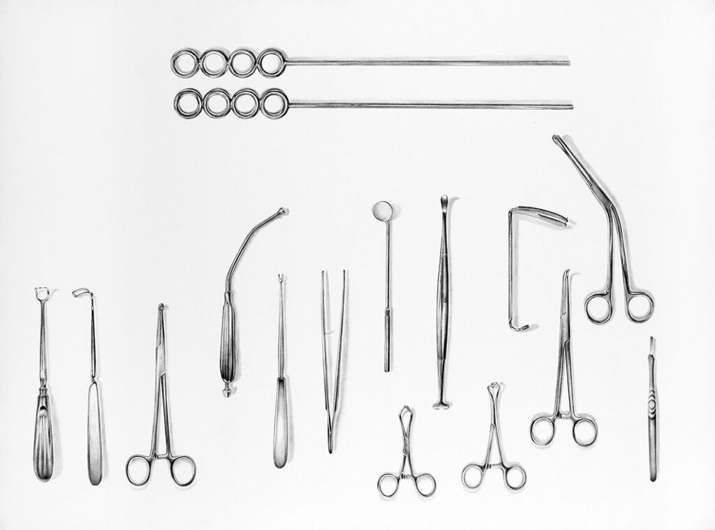 Tonsillectomy Tray, pencil 100 x 80cm