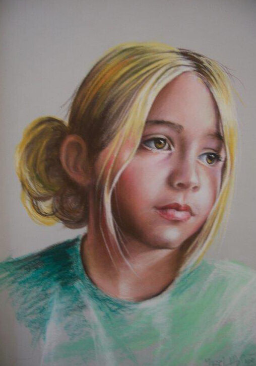 Sophia, pastel 30 x 40cm